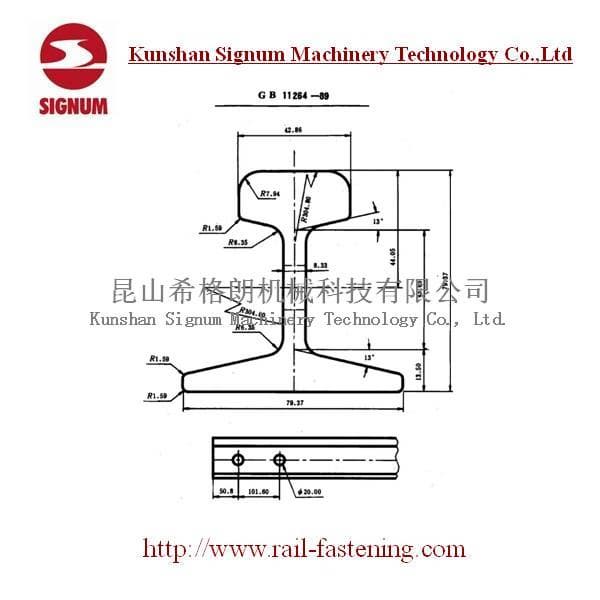 Chinese Standard 15KG Steel Rail